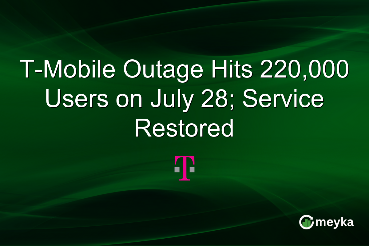T-Mobile Outage Hits 220,000 Users on July 28; Service Restored