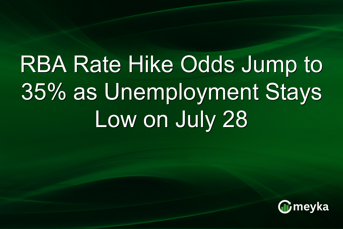 RBA Rate Hike Odds Jump to 35% as Unemployment Stays Low on July 28