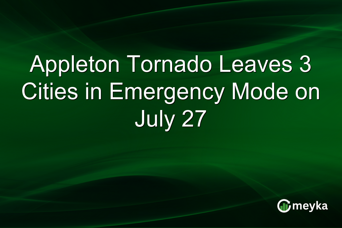 Appleton Tornado Leaves 3 Cities in Emergency Mode on July 27