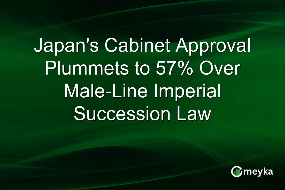 Japan’s Cabinet Approval Plummets to 57% Over Male-Line Imperial Succession Law