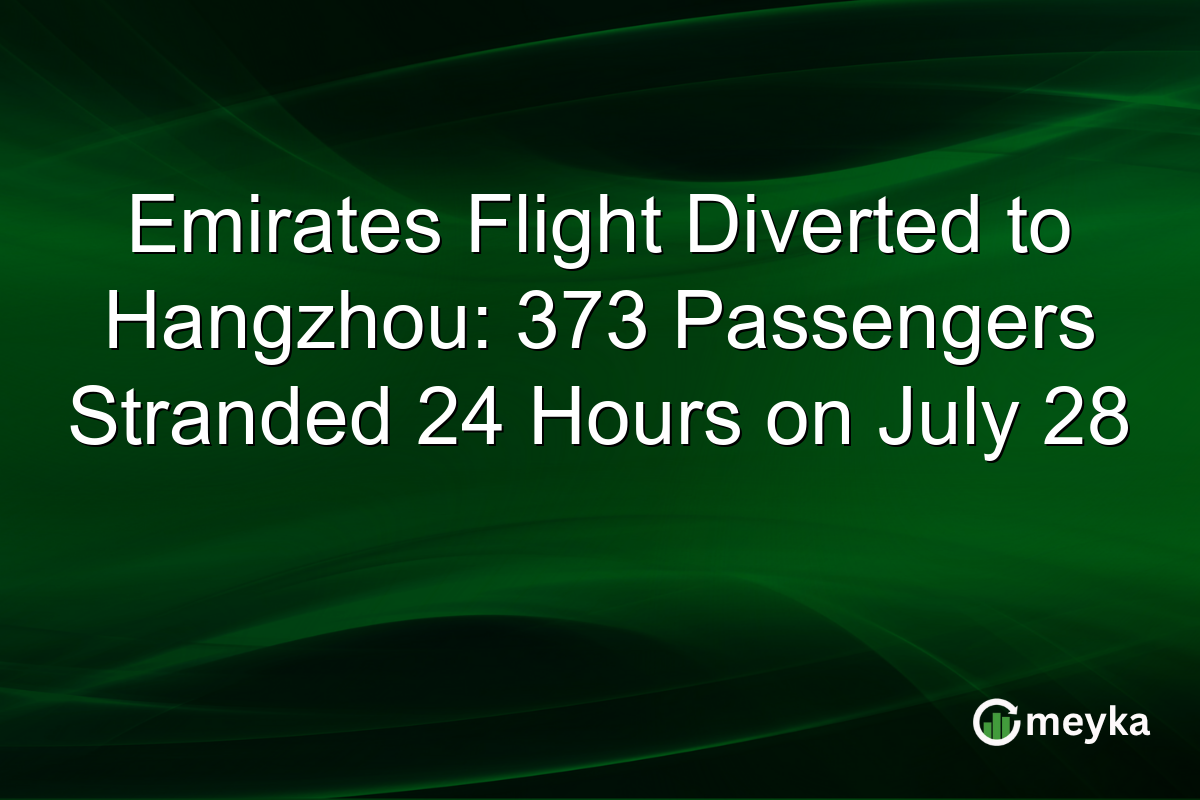 Emirates Flight Diverted to Hangzhou: 373 Passengers Stranded 24 Hours on July 28