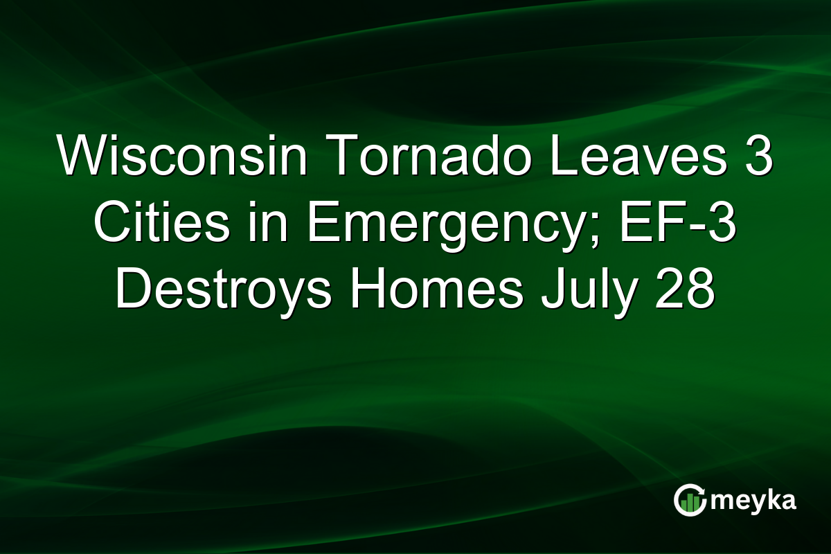 Wisconsin Tornado Leaves 3 Cities in Emergency; EF-3 Destroys Homes July 28