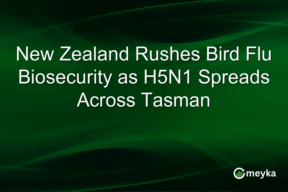 New Zealand Rushes Bird Flu Biosecurity as H5N1 Spreads Across Tasman