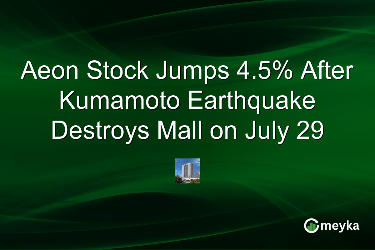 Aeon Stock Jumps 4.5% After Kumamoto Earthquake Destroys Mall on July 29