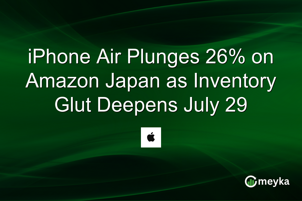 iPhone Air Plunges 26% on Amazon Japan as Inventory Glut Deepens July 29