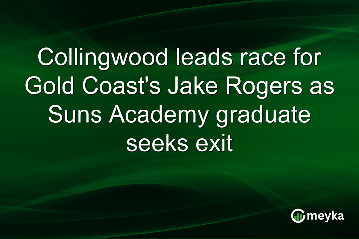 Collingwood leads race for Gold Coast’s Jake Rogers as Suns Academy graduate seeks exit