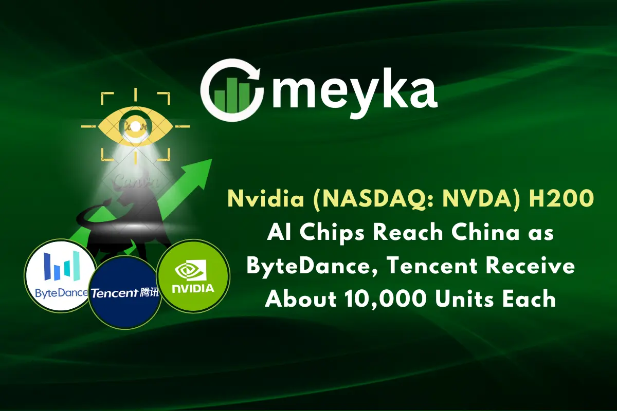 Nvidia (NASDAQ: NVDA) H200 AI Chips Reach China as ByteDance, Tencent Receive About 10,000 Units Each