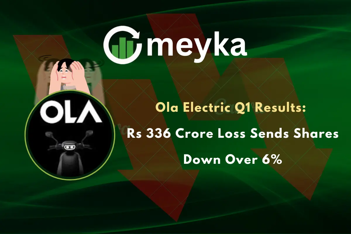 Ola Electric Q1 Results: Rs 336 Crore Loss Sends Shares Down Over 6%