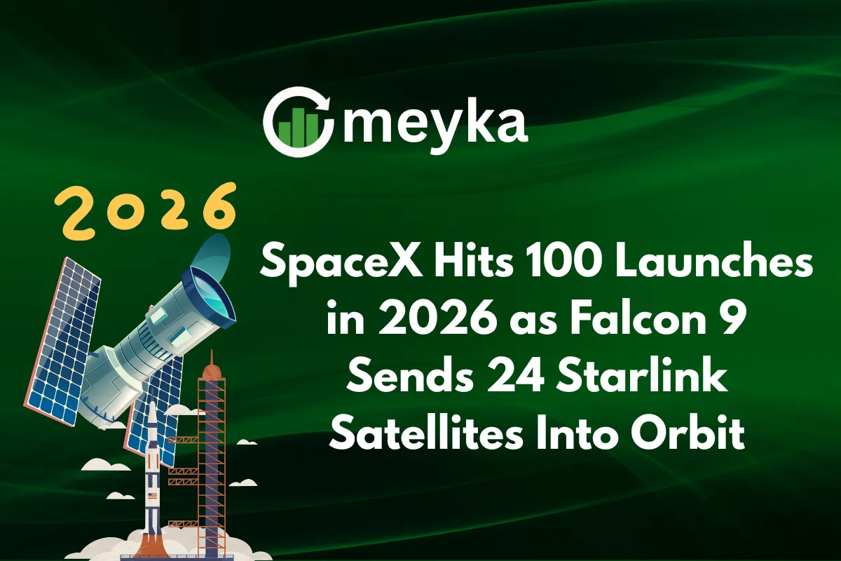 SpaceX Hits 100 Launches in 2026 as Falcon 9 Sends 24 Starlink Satellites Into Orbit