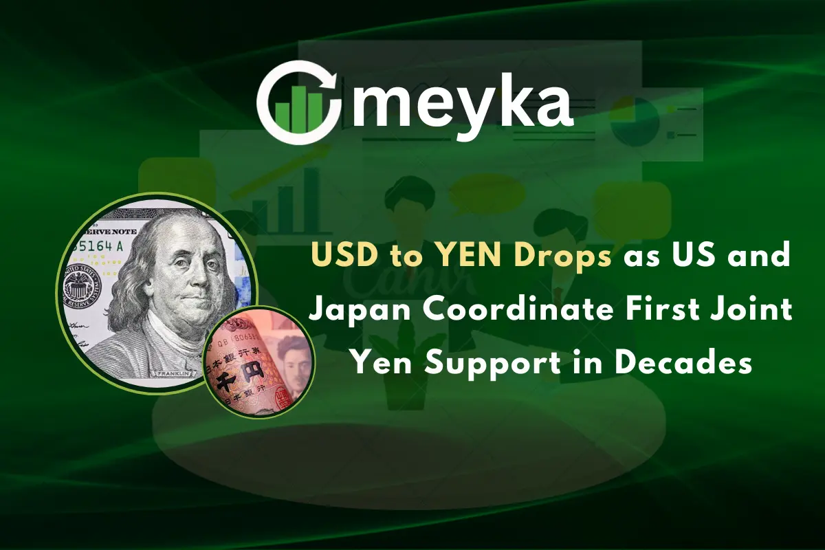 USD to YEN Drops as US and Japan Coordinate First Joint Yen Support in Decades