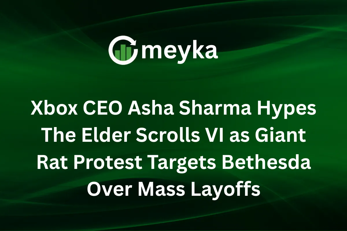Xbox CEO Asha Sharma Hypes The Elder Scrolls VI as Giant Rat Protest Targets Bethesda Over Mass Layoffs