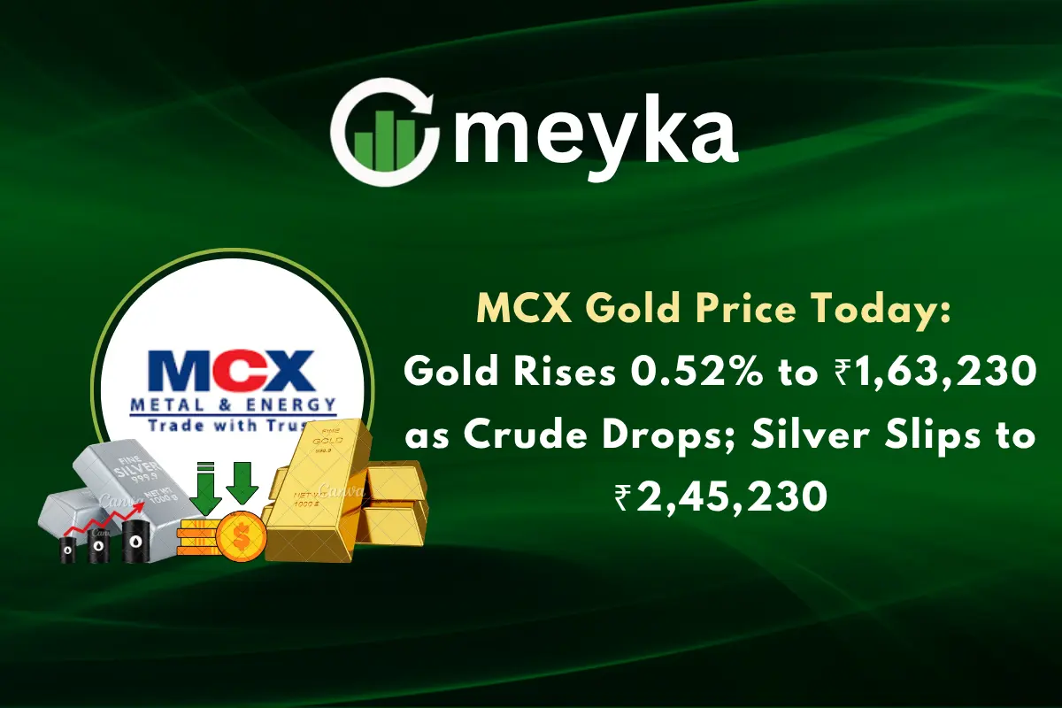 MCX Gold Price Today: Gold Rises 0.52% to ₹1,63,230 as Crude Drops; Silver Slips to ₹2,45,230