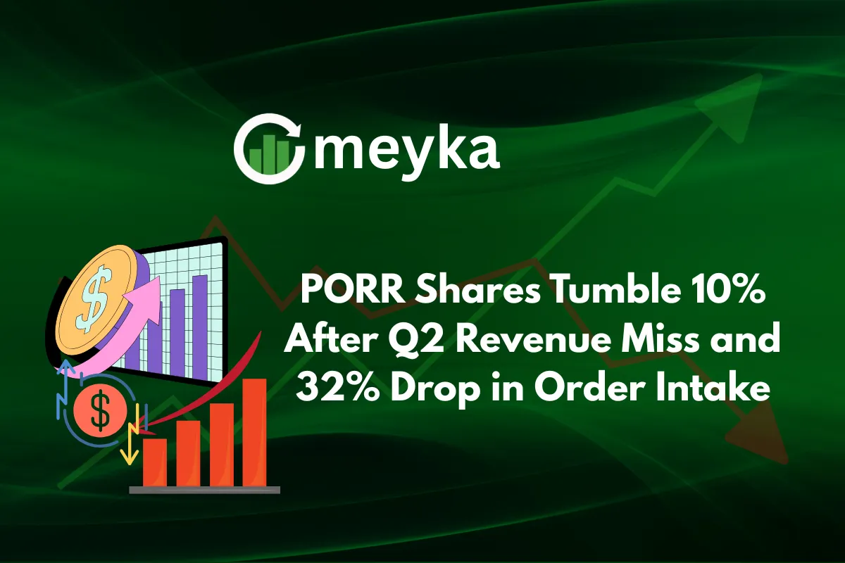PORR Shares Tumble 10% After Q2 Revenue Miss and 32% Drop in Order Intake