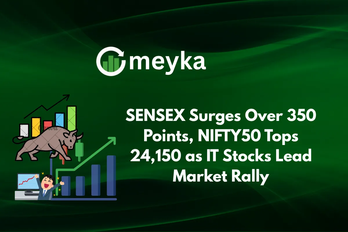 Sensex Rises 141 Points, Nifty Near 24,100 as IT Stocks Lead Friday’s Intraday Rally