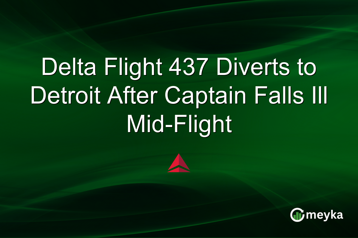 Delta Flight 437 Diverts to Detroit After Captain Falls Ill Mid-Flight