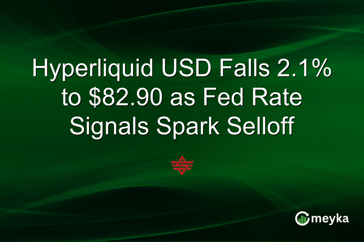 Hyperliquid USD Falls 2.1% to $82.90 as Fed Rate Signals Spark Selloff