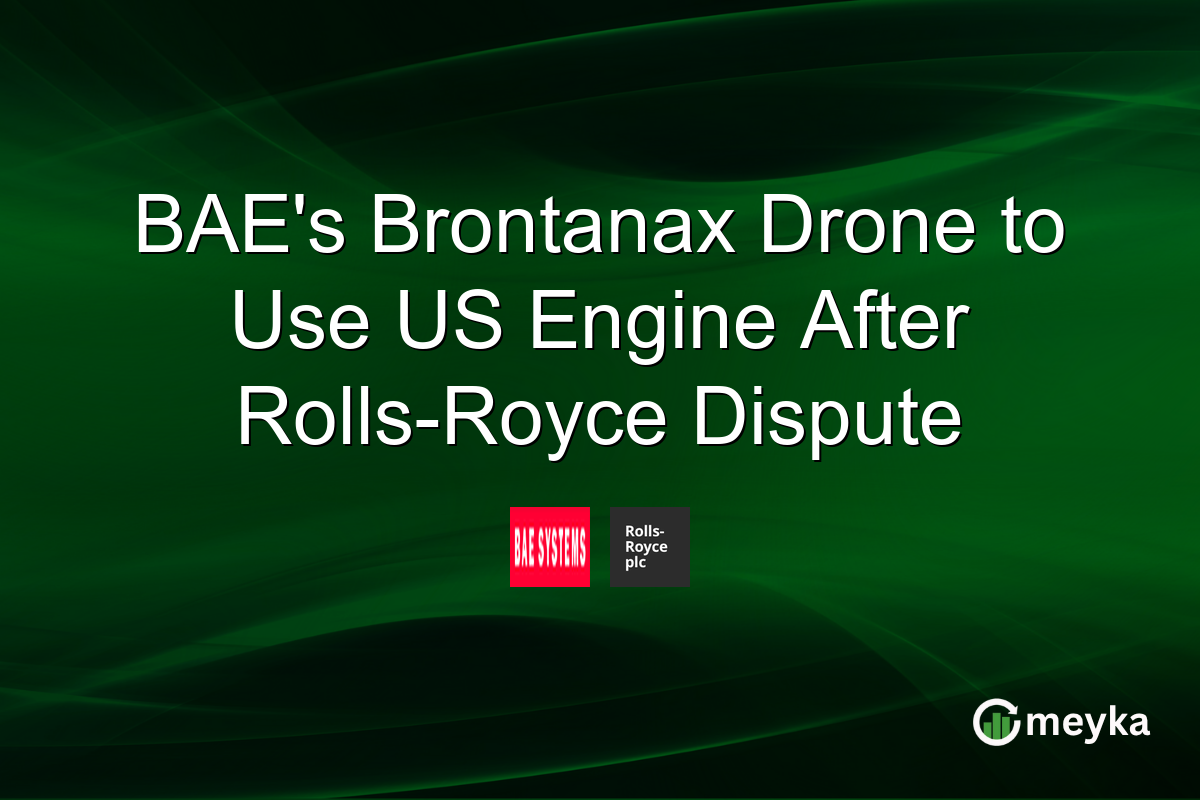 BAE’s Brontanax Drone to Use US Engine After Rolls-Royce Dispute