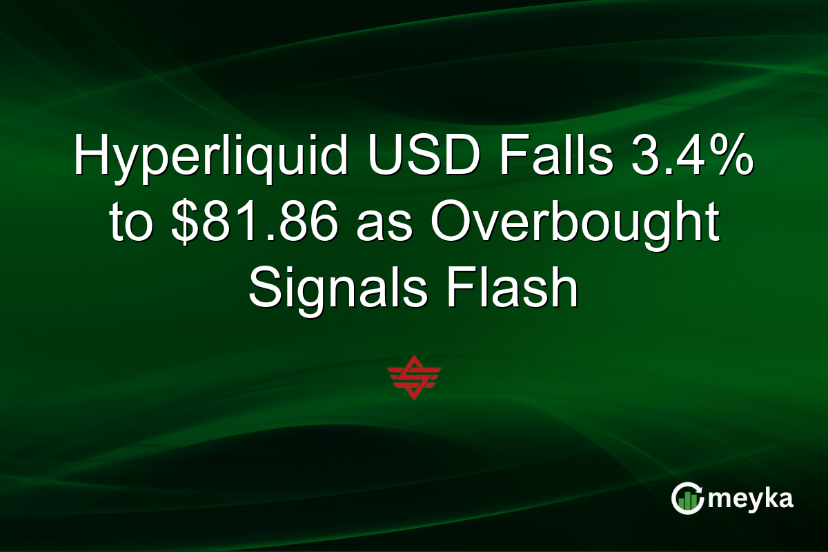Hyperliquid USD Falls 3.4% to $81.86 as Overbought Signals Flash