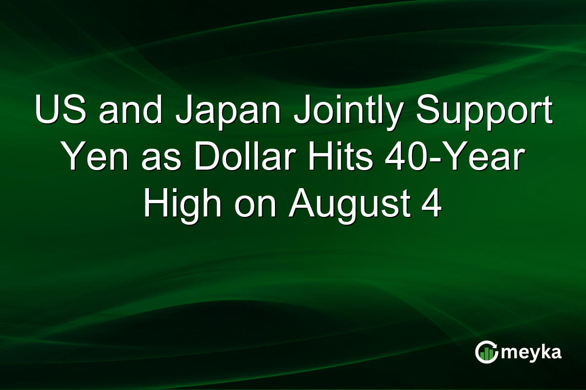 US and Japan Jointly Support Yen as Dollar Hits 40-Year High on August 4