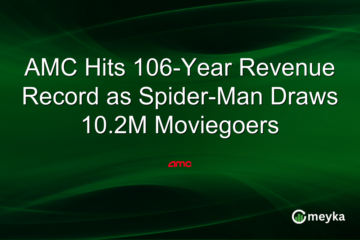 AMC Hits 106-Year Revenue Record as Spider-Man Draws 10.2M Moviegoers