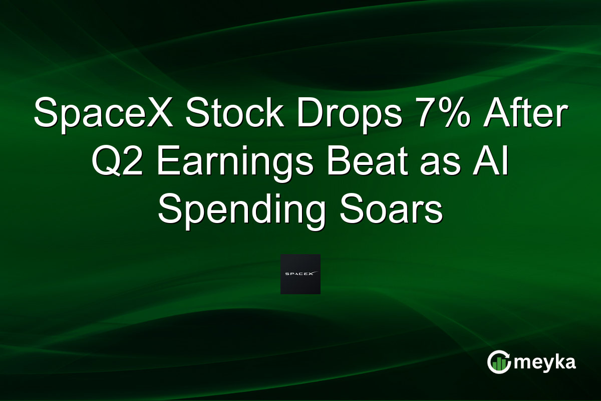 SpaceX Stock Drops 7% After Q2 Earnings Beat as AI Spending Soars
