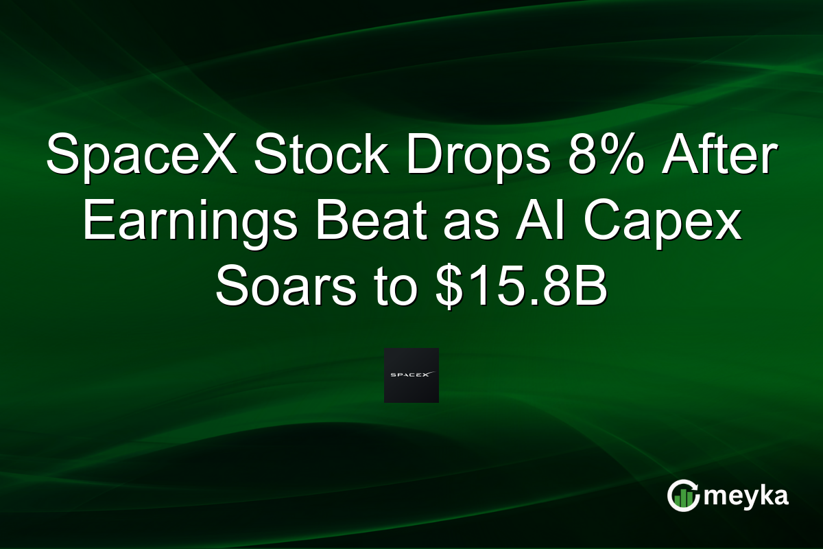 SpaceX Stock Drops 8% After Earnings Beat as AI Capex Soars to $15.8B