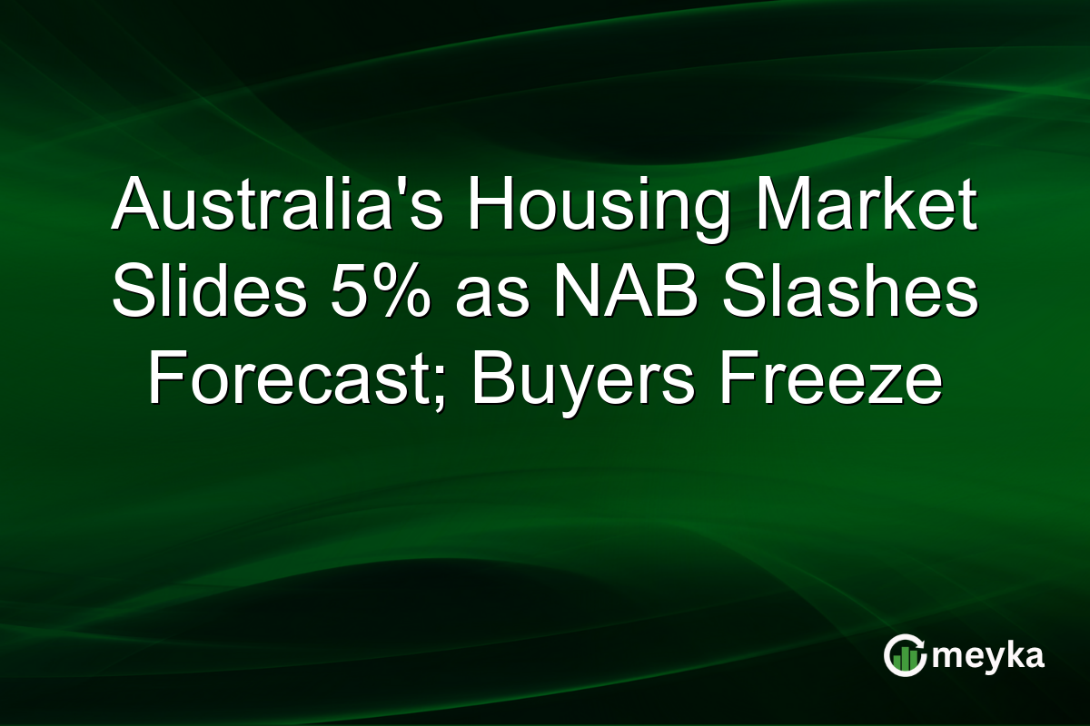 Australia’s Housing Market Slides 5% as NAB Slashes Forecast; Buyers Freeze