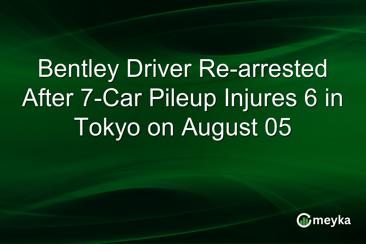 Bentley Driver Re-arrested After 7-Car Pileup Injures 6 in Tokyo on August 05