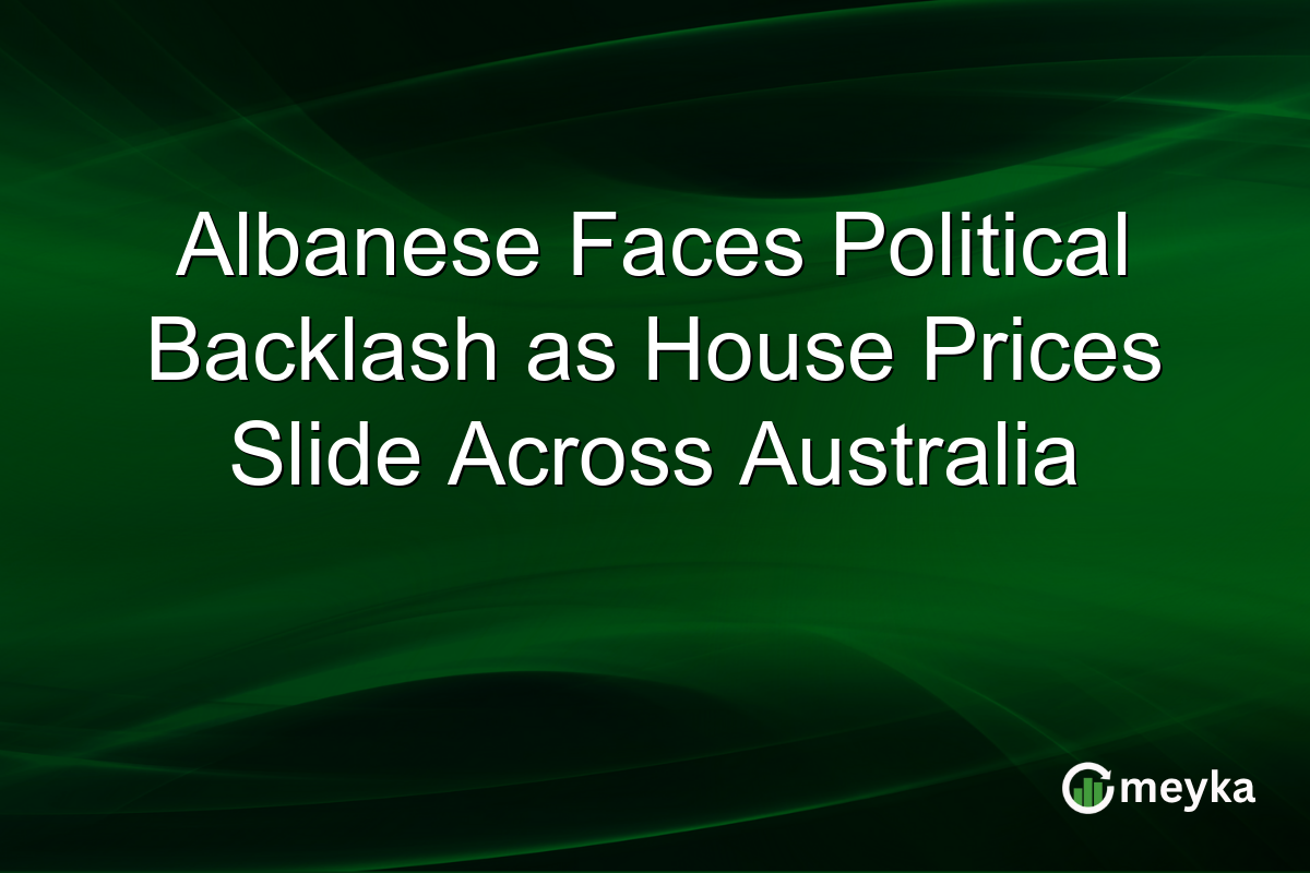 Albanese Faces Political Backlash as House Prices Slide Across Australia