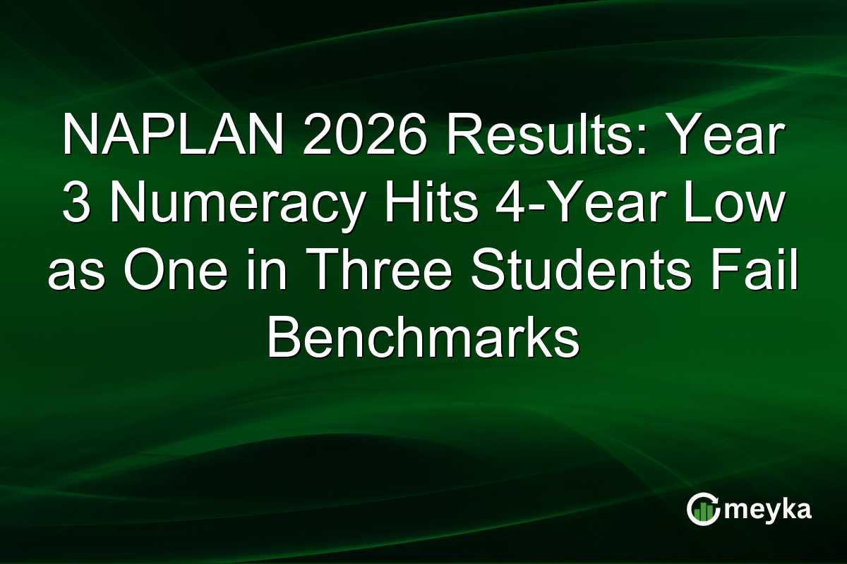 NAPLAN 2026 Results: Year 3 Numeracy Hits 4-Year Low as One in Three Students Fail Benchmarks
