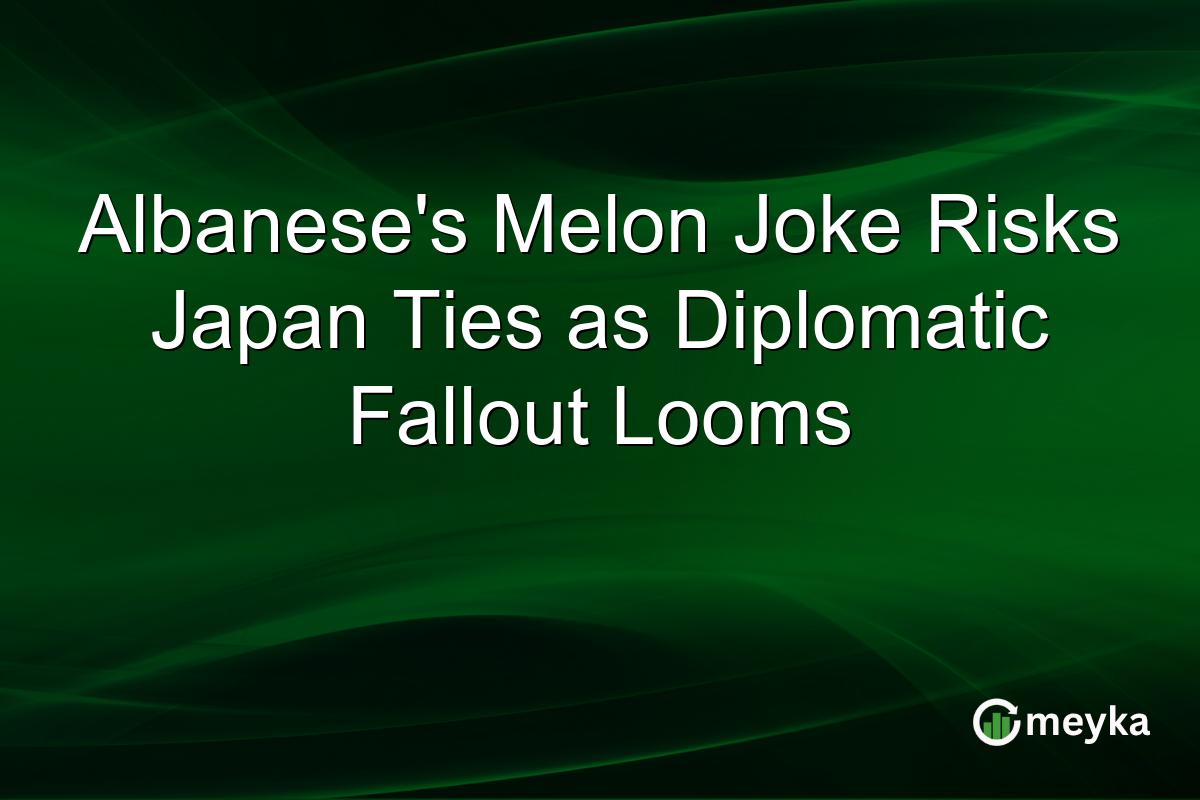 Albanese’s Melon Joke Risks Japan Ties as Diplomatic Fallout Looms