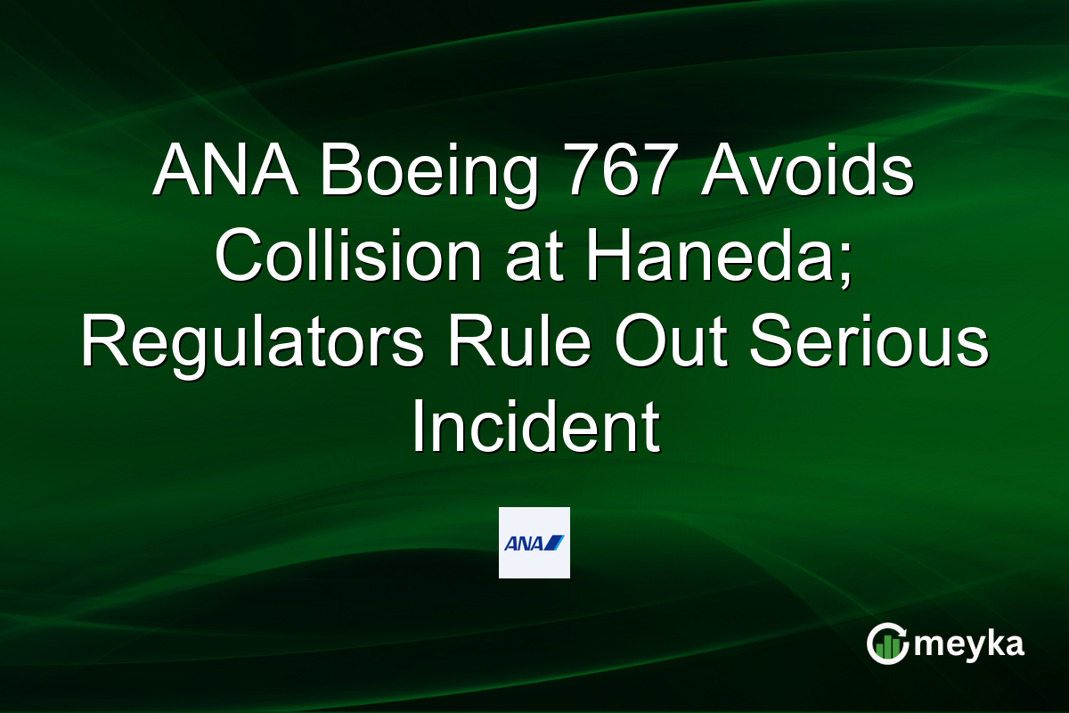 ANA Boeing 767 Avoids Collision at Haneda; Regulators Rule Out Serious Incident