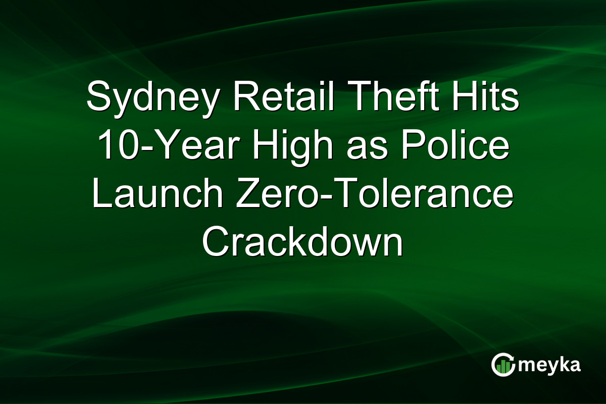 Sydney Retail Theft Hits 10-Year High as Police Launch Zero-Tolerance Crackdown