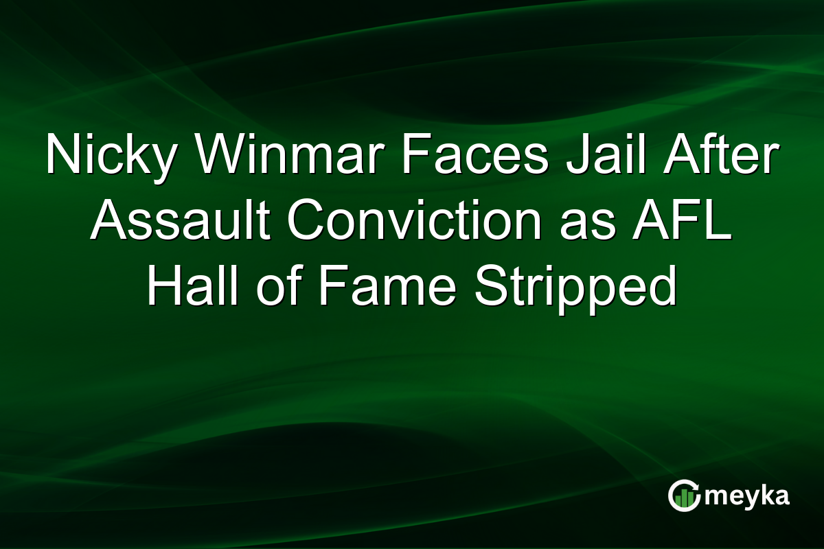 Nicky Winmar Faces Jail After Assault Conviction as AFL Hall of Fame Stripped