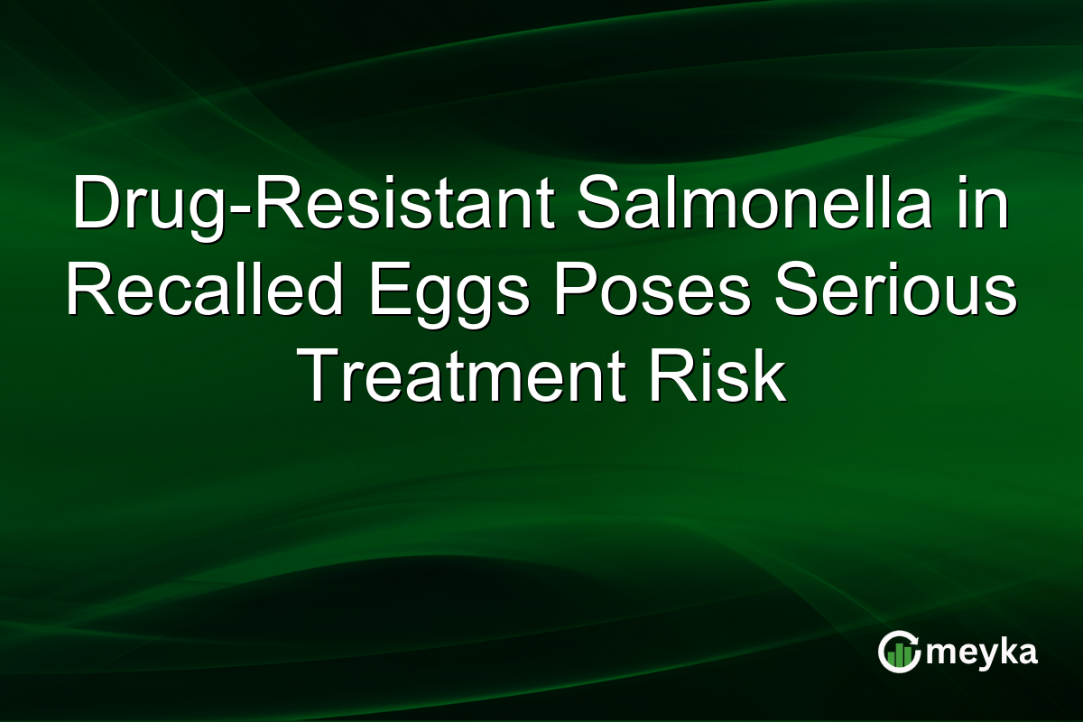 Drug-Resistant Salmonella in Recalled Eggs Poses Serious Treatment Risk