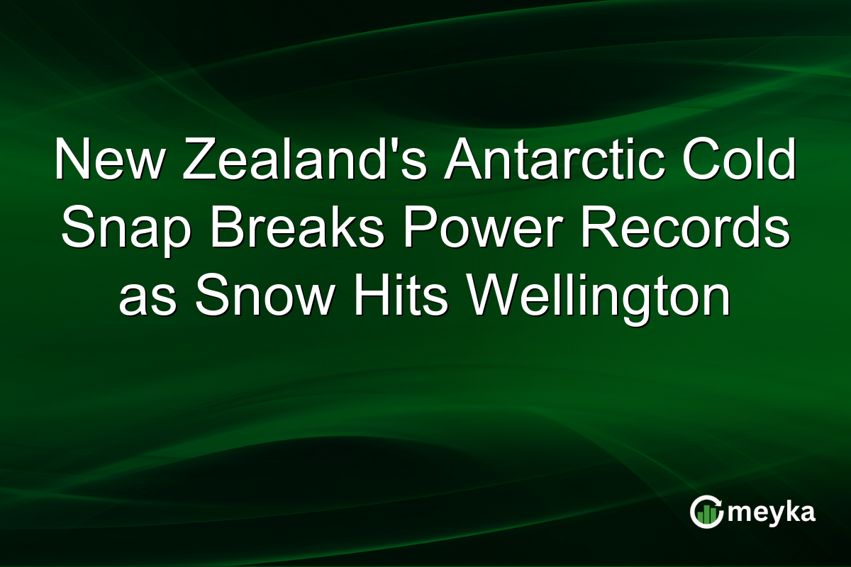 New Zealand’s Antarctic Cold Snap Breaks Power Records as Snow Hits Wellington