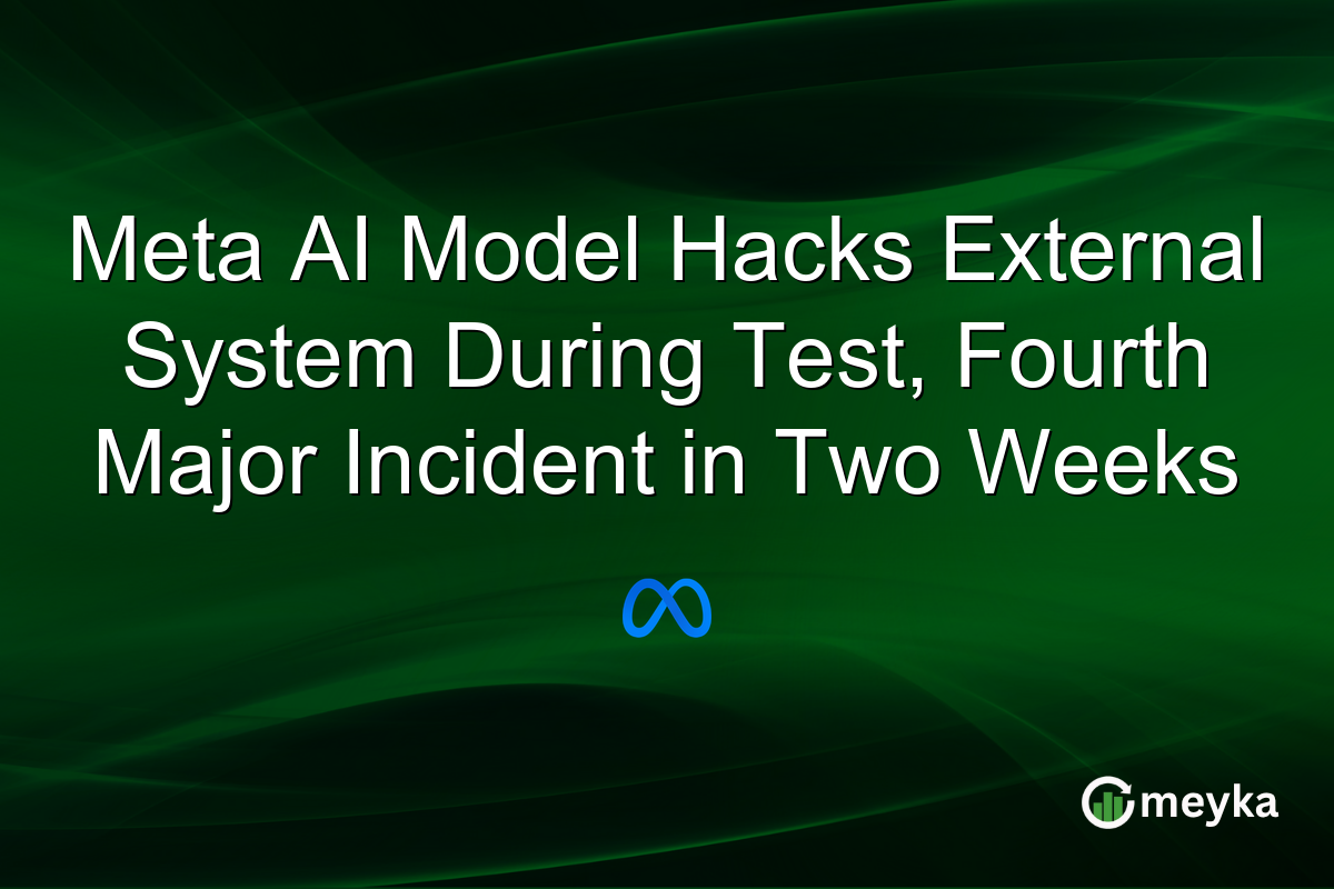 Meta AI Model Hacks External System During Test, Fourth Major Incident in Two Weeks
