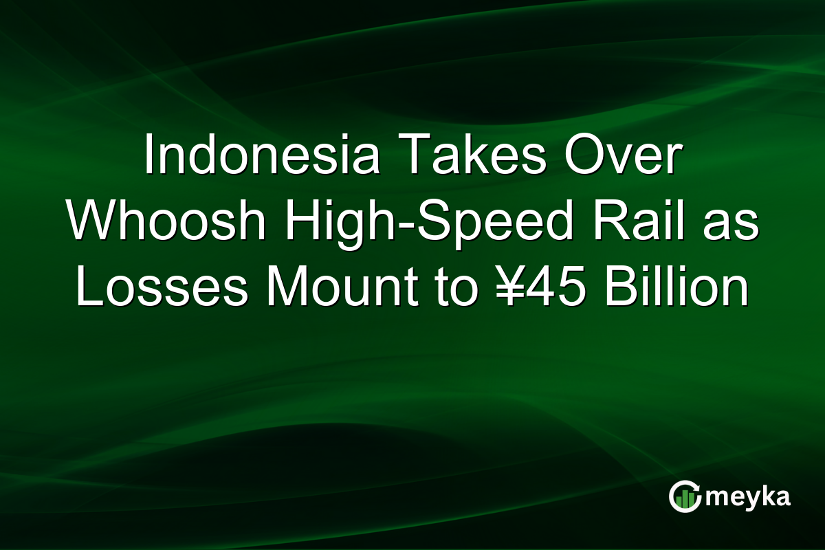 Indonesia Takes Over Whoosh High-Speed Rail as Losses Mount to ¥45 Billion
