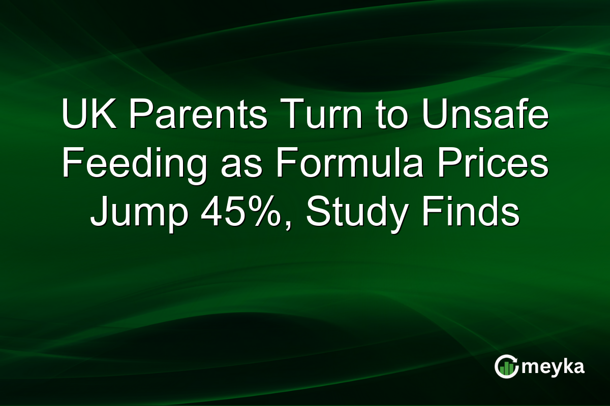 UK Parents Turn to Unsafe Feeding as Formula Prices Jump 45%, Study Finds