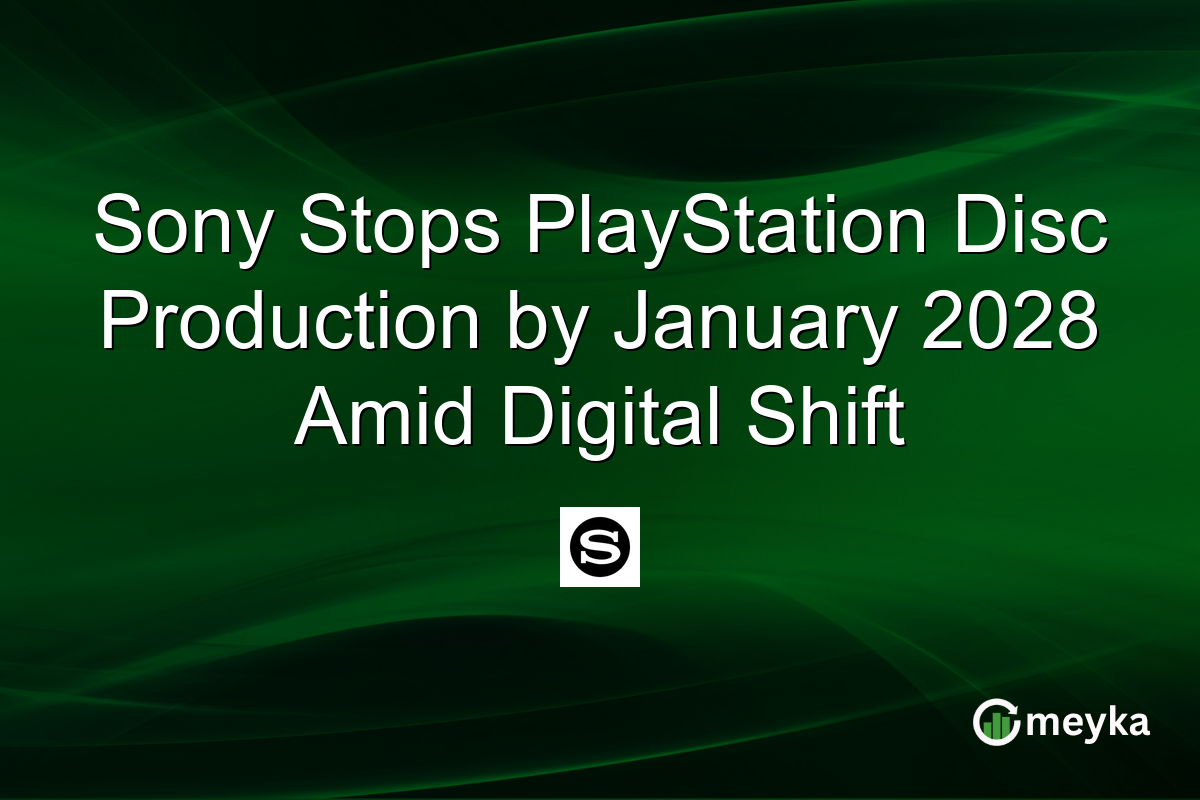 Sony Stops PlayStation Disc Production by January 2028 Amid Digital Shift