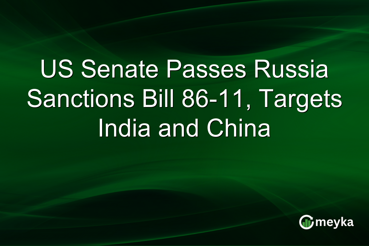 US Senate Passes Russia Sanctions Bill 86-11, Targets India and China
