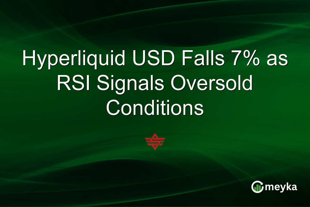 Hyperliquid USD Falls 7% as RSI Signals Oversold Conditions