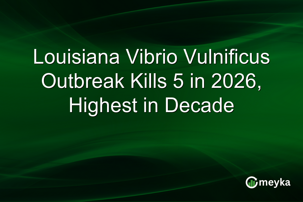 Louisiana Vibrio Vulnificus Outbreak Kills 5 in 2026, Highest in Decade