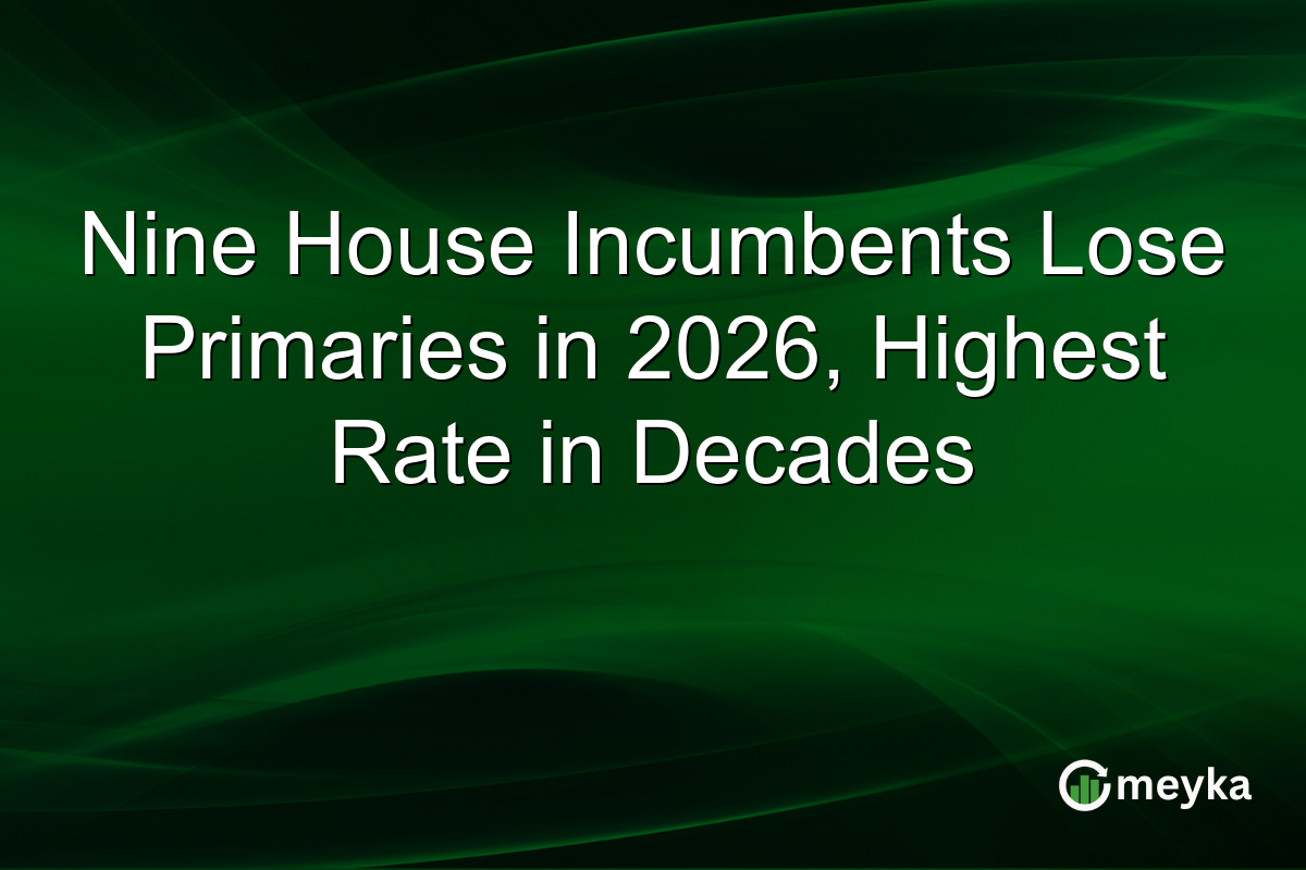 Nine House Incumbents Lose Primaries in 2026, Highest Rate in Decades