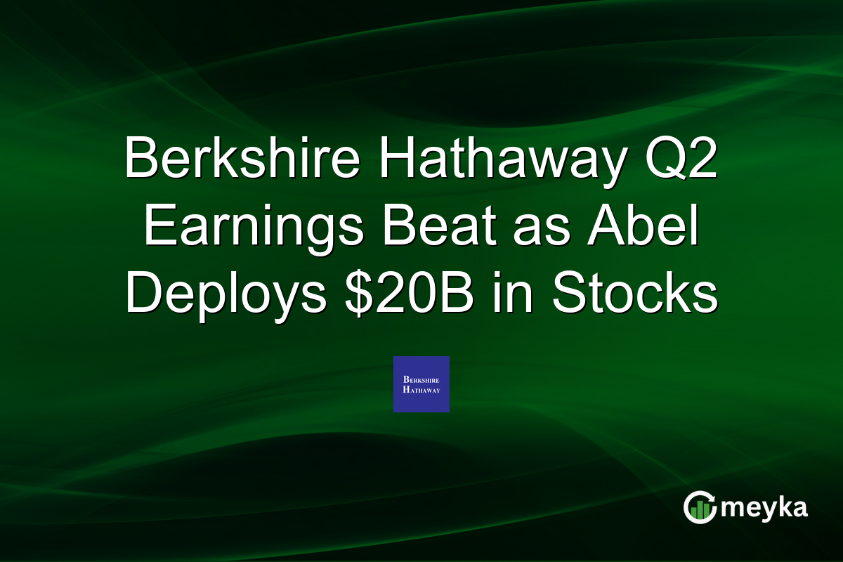 Berkshire Hathaway Q2 Earnings Beat as Abel Deploys $20B in Stocks