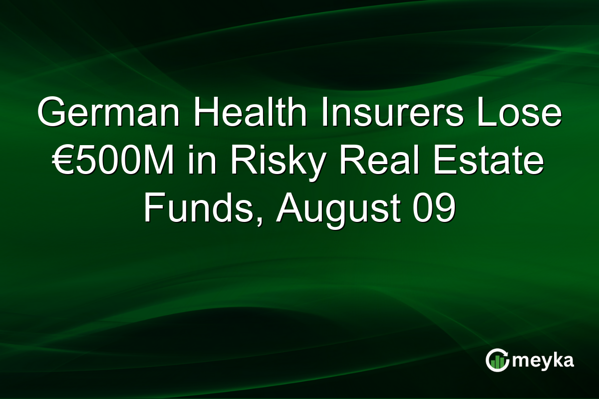 German Health Insurers Lose €500M in Risky Real Estate Funds, August 09