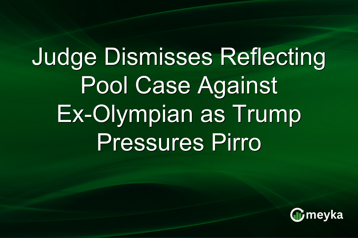 Judge Dismisses Reflecting Pool Case Against Ex-Olympian as Trump Pressures Pirro