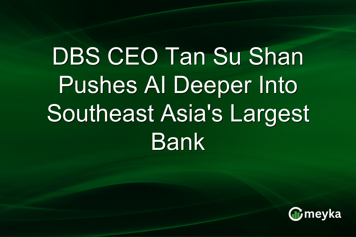 DBS CEO Tan Su Shan Pushes AI Deeper Into Southeast Asia’s Largest Bank