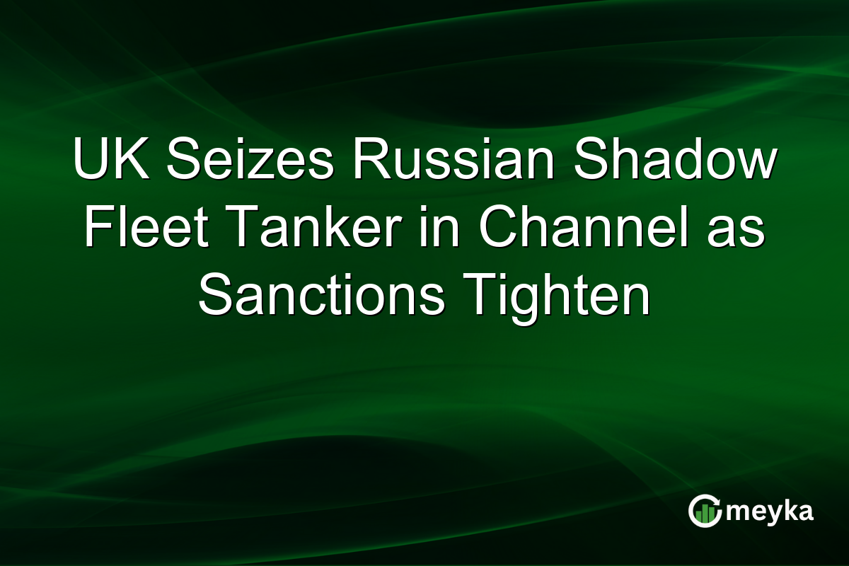 UK Seizes Russian Shadow Fleet Tanker in Channel as Sanctions Tighten