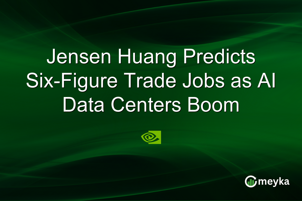 Jensen Huang Predicts Six-Figure Trade Jobs as AI Data Centers Boom